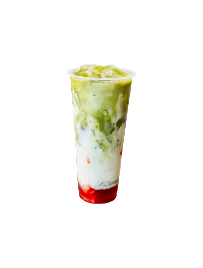 strawberry matcha latte